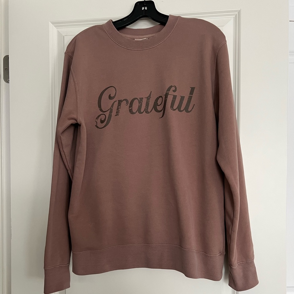 Grateful Mauve Sweater